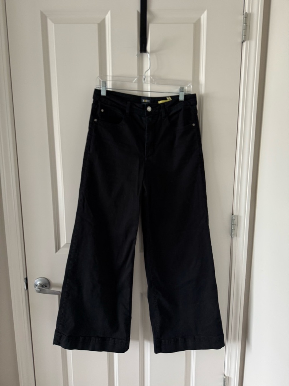 Size 29 Maeve by Anthropologie Black Wide-Leg Jeans